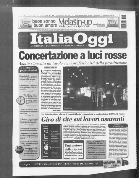 Italia oggi : quotidiano di economia finanza e politica